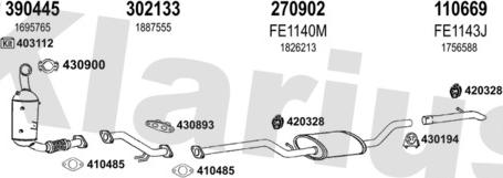 Klarius 362187E - Система выпуска ОГ autosila-amz.com