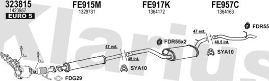 Klarius 362346U - Система выпуска ОГ autosila-amz.com