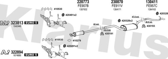 Klarius 362362E - Система выпуска ОГ autosila-amz.com