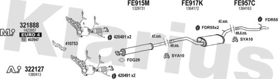 Klarius 362305U - Система выпуска ОГ autosila-amz.com