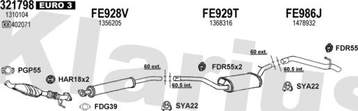 Klarius 362312U - Система выпуска ОГ autosila-amz.com