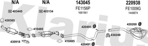 Klarius 362330E - Система выпуска ОГ autosila-amz.com