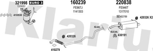 Klarius 362327E - Система выпуска ОГ autosila-amz.com