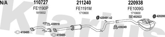 Klarius 362259E - Система выпуска ОГ autosila-amz.com