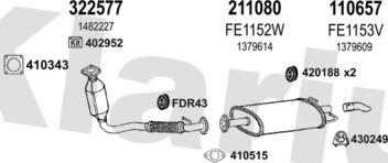 Klarius 362218E - Система выпуска ОГ autosila-amz.com