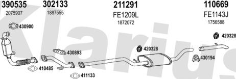 Klarius 362280E - Система выпуска ОГ autosila-amz.com