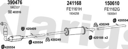 Klarius 362228E - Система выпуска ОГ autosila-amz.com