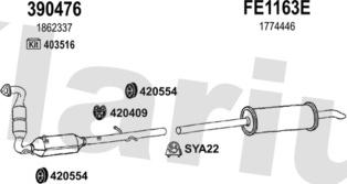 Klarius 362227U - Система выпуска ОГ autosila-amz.com