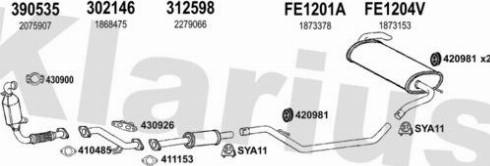 Klarius 362272U - Система выпуска ОГ autosila-amz.com