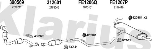 Klarius 362277U - Система выпуска ОГ autosila-amz.com