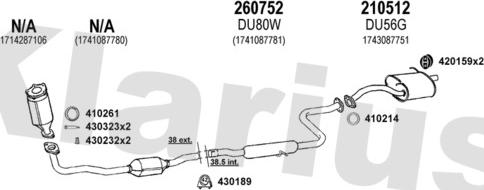 Klarius 300048E - Система выпуска ОГ autosila-amz.com