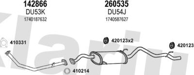 Klarius 300038E - Система выпуска ОГ autosila-amz.com