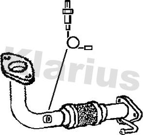 Klarius 301483 - Труба выхлопного газа autosila-amz.com