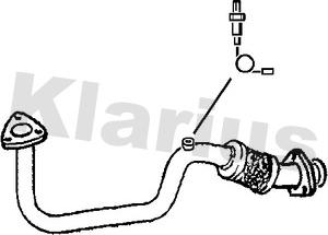 Klarius 301439 - Труба выхлопного газа autosila-amz.com