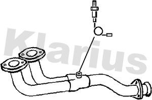 Klarius 301064 - Труба выхлопного газа autosila-amz.com