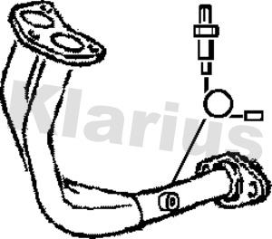 Klarius 301005 - Труба выхлопного газа autosila-amz.com