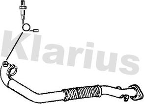 Klarius 301071 - Труба выхлопного газа autosila-amz.com
