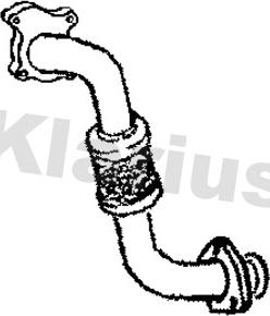 Klarius 301172 - Труба выхлопного газа autosila-amz.com