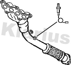 Klarius 301394 - Труба выхлопного газа autosila-amz.com