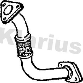 Klarius 301300 - Труба выхлопного газа autosila-amz.com
