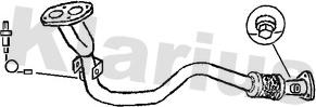 Klarius 301383 - Труба выхлопного газа autosila-amz.com