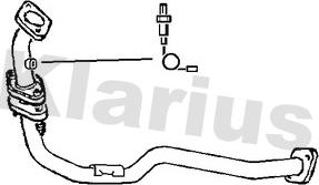 Klarius 301324 - Труба выхлопного газа autosila-amz.com