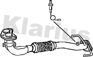 Klarius 301719 - Труба выхлопного газа autosila-amz.com