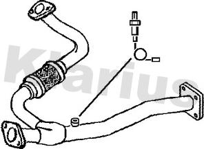 Klarius 301786 - Труба выхлопного газа autosila-amz.com