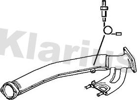 Klarius 302049 - Труба выхлопного газа autosila-amz.com