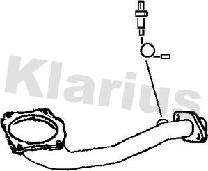 Klarius 302045 - Труба выхлопного газа autosila-amz.com