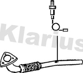 Klarius 302148 - Напорный трубопровод, датчик давления (саж. / частичн.фильтр) autosila-amz.com