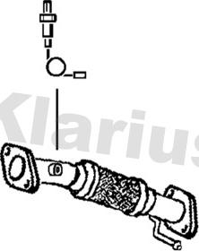 Klarius 302101 - Труба выхлопного газа autosila-amz.com
