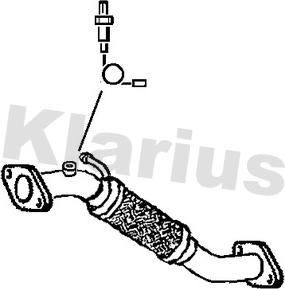 Klarius 302137 - Труба выхлопного газа autosila-amz.com