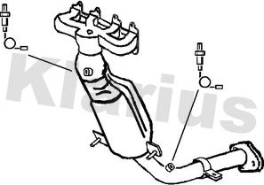 Klarius 312813 - Катализатор autosila-amz.com