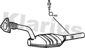 Klarius 312833 - Катализатор autosila-amz.com