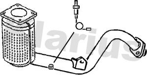 Klarius 312821 - Катализатор autosila-amz.com