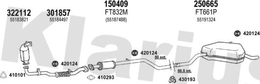 Klarius 330930E - Система выпуска ОГ autosila-amz.com