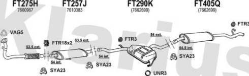 Klarius 330242U - Система выпуска ОГ autosila-amz.com