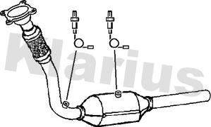 Klarius 321646 - Катализатор autosila-amz.com