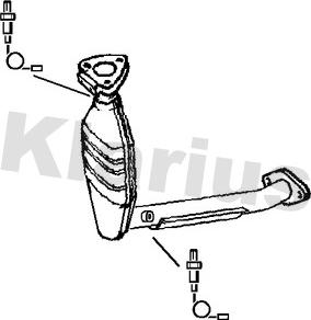 Klarius 321682 - Катализатор autosila-amz.com