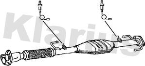 Klarius 321265 - Катализатор autosila-amz.com