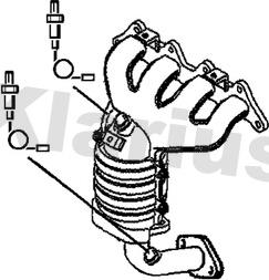 Klarius 323542 - Катализатор autosila-amz.com