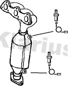 Klarius 323894 - Катализатор autosila-amz.com