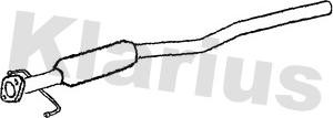 Klarius 241015 - Средний глушитель выхлопных газов autosila-amz.com