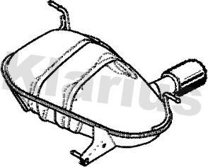 Klarius 241149 - Глушитель выхлопных газов, конечный autosila-amz.com