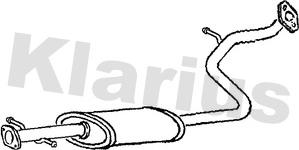 Klarius 250619 - Средний глушитель выхлопных газов autosila-amz.com