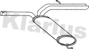 Klarius 250825 - Глушитель выхлопных газов, конечный autosila-amz.com