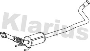Klarius 261235 - Средний глушитель выхлопных газов autosila-amz.com