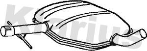 Klarius 210590 - Средний глушитель выхлопных газов autosila-amz.com