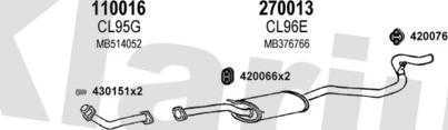 Klarius 210065E - Система выпуска ОГ autosila-amz.com